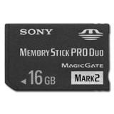 Sony 16 GB Memory Stick PRO Duo with Adaptor -  1